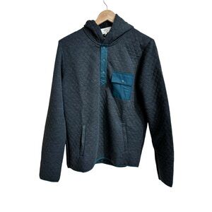 Marine Layer Dark Gray Quilted Hoodie